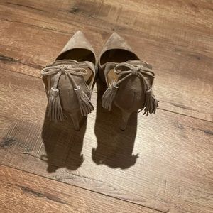 Aquazzura suede caffe latte pump size 39